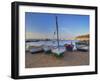 Fishing Boats at Dawn, Calella De Palafrugell, Costa Brava, Catalonia, Spain, Mediterranean, Europe-Stuart Black-Framed Photographic Print