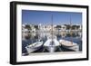 Fishing Boats at Fishing Port, Porto Colom, Majorca (Mallorca)-Markus Lange-Framed Premium Photographic Print