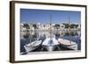 Fishing Boats at Fishing Port, Porto Colom, Majorca (Mallorca)-Markus Lange-Framed Photographic Print