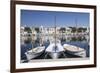 Fishing Boats at Fishing Port, Porto Colom, Majorca (Mallorca)-Markus Lange-Framed Photographic Print