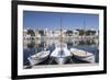 Fishing Boats at Fishing Port, Porto Colom, Majorca (Mallorca)-Markus Lange-Framed Photographic Print