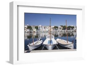 Fishing Boats at Fishing Port, Porto Colom, Majorca (Mallorca)-Markus Lange-Framed Photographic Print