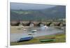 Fishing Boats at Low Tide, San Vicente De Al Barquera, Spain-David R. Frazier-Framed Photographic Print