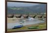 Fishing Boats at Low Tide, San Vicente De Al Barquera, Spain-David R. Frazier-Framed Photographic Print