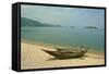 Fishing Boats at Murici Beach, Lake Skadar-null-Framed Stretched Canvas