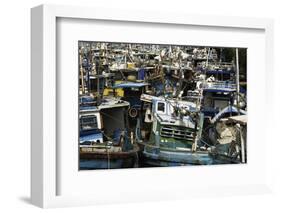 Fishing Boats at Negombo Lagoon, Negombo, Sri Lanka, Asia-John Woodworth-Framed Photographic Print