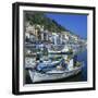 Fishing Boats at Port Town of Neapoli, Peloponnese, Greece, Europe-Tony Gervis-Framed Photographic Print