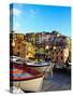 Fishing Boats at Rest in Manarola in Cinque Terre, Tuscany, Italy-Richard Duval-Stretched Canvas