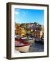 Fishing Boats at Rest in Manarola in Cinque Terre, Tuscany, Italy-Richard Duval-Framed Photographic Print