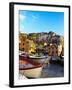 Fishing Boats at Rest in Manarola in Cinque Terre, Tuscany, Italy-Richard Duval-Framed Photographic Print