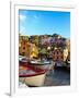 Fishing Boats at Rest in Manarola in Cinque Terre, Tuscany, Italy-Richard Duval-Framed Photographic Print