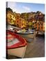 Fishing Boats at Rest in Manarola in Cinque Terre, Tuscany, Italy-Richard Duval-Stretched Canvas