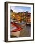 Fishing Boats at Rest in Manarola in Cinque Terre, Tuscany, Italy-Richard Duval-Framed Photographic Print