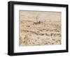 Fishing Boats at Saintes-Maries-De-La-Mer, 1888 (Pen and Ink and Pencil on Paper)-Vincent van Gogh-Framed Giclee Print