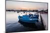 Fishing Boats at Sunset in Marzamemi Fishing Harbour-Matthew Williams-Ellis-Mounted Photographic Print