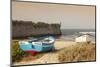 Fishing boats at sunset, Peniche, Atlantic Ocean, Leiria, Portugal, Europe-Markus Lange-Mounted Photographic Print