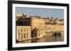 Fishing Boats at the Barriera Wharf and Grand Harbour Fortifications in the Golden Early Morning-Eleanor Scriven-Framed Photographic Print