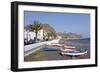 Fishing Boats at the Beach, Playa De Santiago, La Gomera, Canary Islands, Spain, Atlantic, Europe-Markus Lange-Framed Photographic Print