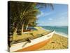 Fishing Boats at the East End of the South Coast Whale Watch Surf Beach at Mirissa, Near Matara, So-Robert Francis-Stretched Canvas