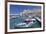 Fishing Boats at the Harbour, Old Town with Cathedral, Giovinazzo, Bari District, Puglia-Markus Lange-Framed Photographic Print