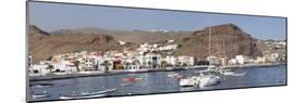 Fishing Boats at the Harbour, Playa De Santiago, La Gomera, Canary Islands, Spain, Atlantic, Europe-Markus Lange-Mounted Photographic Print