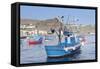 Fishing Boats at the Harbour, Playa De Santiago, La Gomera, Canary Islands, Spain, Atlantic, Europe-Markus Lange-Framed Stretched Canvas