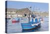 Fishing Boats at the Harbour, Playa De Santiago, La Gomera, Canary Islands, Spain, Atlantic, Europe-Markus Lange-Stretched Canvas