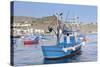 Fishing Boats at the Harbour, Playa De Santiago, La Gomera, Canary Islands, Spain, Atlantic, Europe-Markus Lange-Stretched Canvas