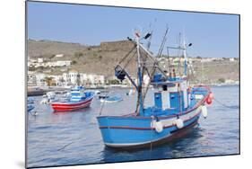 Fishing Boats at the Harbour, Playa De Santiago, La Gomera, Canary Islands, Spain, Atlantic, Europe-Markus Lange-Mounted Photographic Print