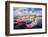 Fishing Boats at the Old Port of Puerto De Mogan-Markus Lange-Framed Photographic Print