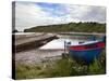 Fishing Boats at the Pier, Catterline, Aberdeenshire, Scotland, United Kingdom, Europe-Mark Sunderland-Stretched Canvas