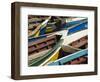 Fishing Boats at the Port of Ponto Do Sol, Ribiera Grande, Santo Antao, Cape Verde Islands-R H Productions-Framed Photographic Print