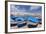 Fishing Boats at the Port, Old Town with Castle, Gallipoli, Lecce Province, Salentine Peninsula-Markus Lange-Framed Photographic Print