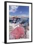 Fishing Boats at the Port, Old Town with Castle, Gallipoli, Lecce Province, Salentine Peninsula-Markus Lange-Framed Photographic Print