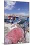 Fishing Boats at the Port, Old Town with Castle, Gallipoli, Lecce Province, Salentine Peninsula-Markus Lange-Mounted Photographic Print