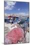 Fishing Boats at the Port, Old Town with Castle, Gallipoli, Lecce Province, Salentine Peninsula-Markus Lange-Mounted Photographic Print