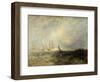 Fishing Boats Bringing a Disabled Ship into Port Ruysdael-J. M. W. Turner-Framed Giclee Print