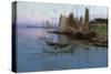 Fishing Boats by Johannes Martin Grimelund-Johannes Martin Grimelund-Stretched Canvas