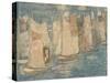 Fishing Boats, C.1900-02-Maurice Brazil Prendergast-Stretched Canvas