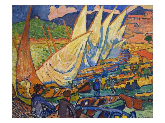 fishing boats collioure prints andre derain allposters com
