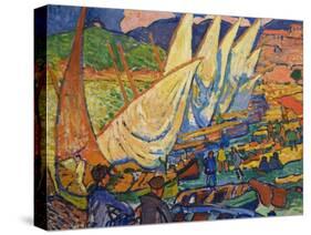 Fishing Boats, Collioure-Andre Derain-Stretched Canvas