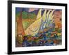 Fishing Boats, Collioure-Andre Derain-Framed Art Print