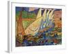 Fishing Boats, Collioure-Andre Derain-Framed Art Print