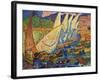 Fishing Boats, Collioure-Andre Derain-Framed Art Print