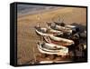 Fishing Boats, Cromer, Norfolk, England, United Kingdom-Charcrit Boonsom-Framed Stretched Canvas