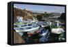 Fishing Boats, El Cotillo, Fuerteventura, Canary Islands-Peter Thompson-Framed Stretched Canvas