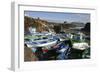 Fishing Boats, El Cotillo, Fuerteventura, Canary Islands-Peter Thompson-Framed Photographic Print