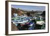 Fishing Boats, El Cotillo, Fuerteventura, Canary Islands-Peter Thompson-Framed Photographic Print