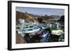 Fishing Boats, El Cotillo, Fuerteventura, Canary Islands-Peter Thompson-Framed Photographic Print