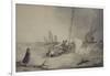 Fishing Boats Going Out, Watercolour-John Augustus Atkinson-Framed Giclee Print